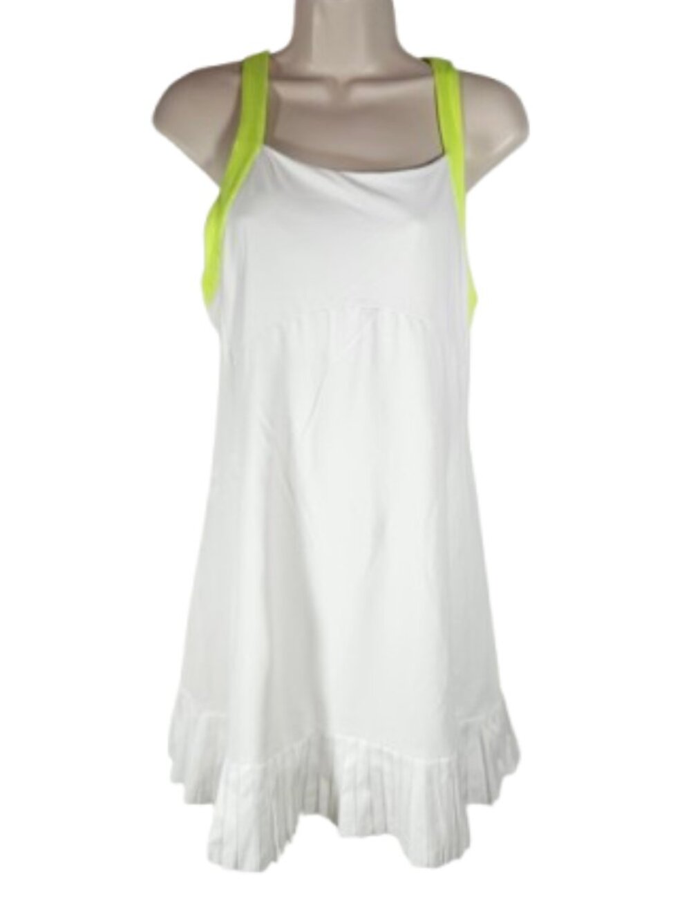 Ralph Lauren White and Yellow Tennis Dress Women's Size Medium